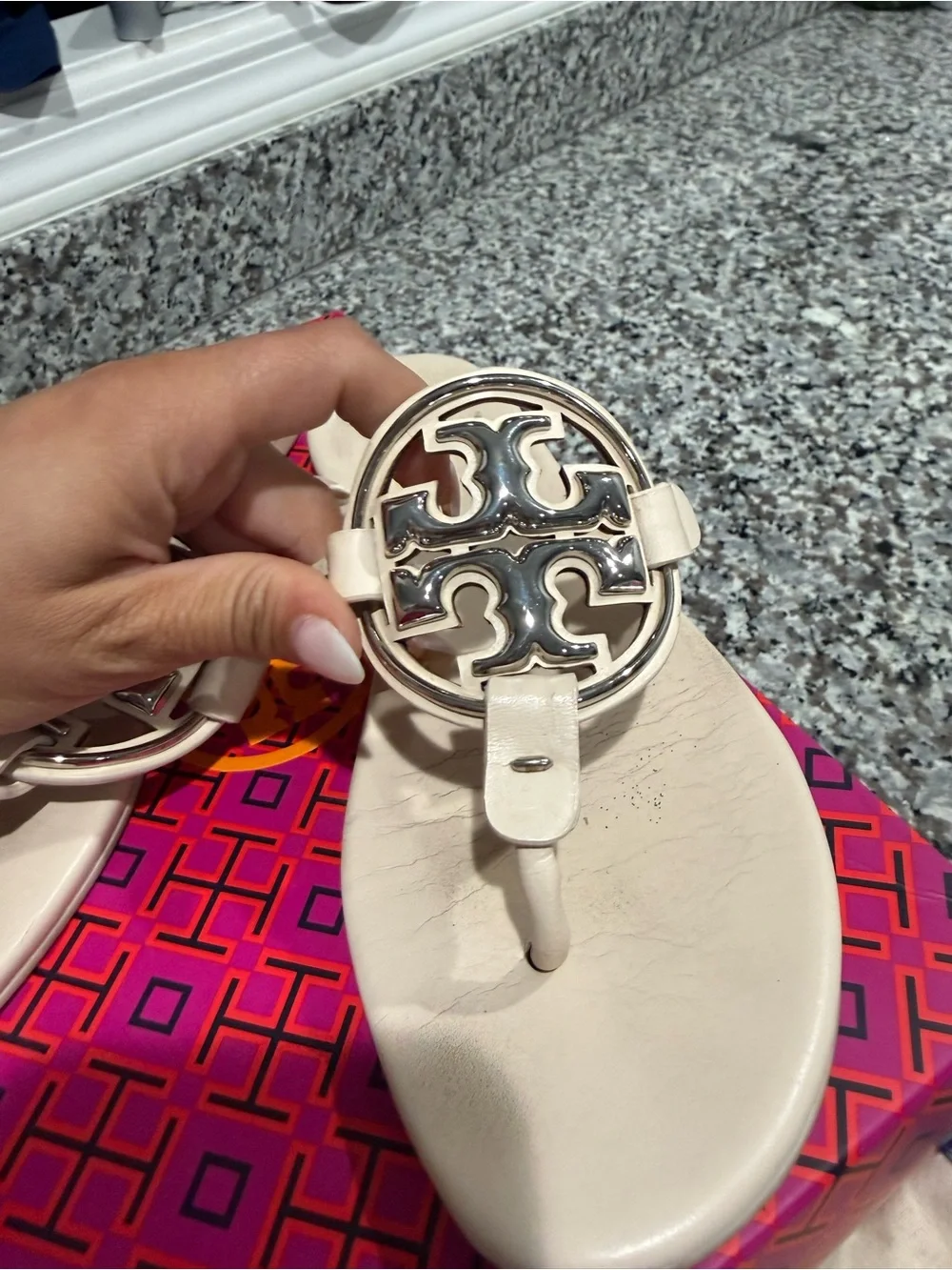 Tory Burch Miller Sandals – New Cream – Size 6.5